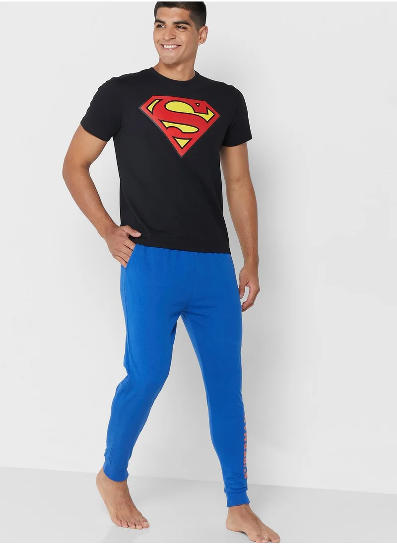 وارنر بروس Superman Sustainable Pyjama Set