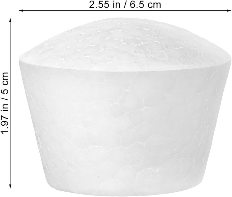 20Pcs Small Foam Cake Models for Practicing DIY Cupcakes, Lightweight Cake Decorating Dummies for Party Supplies and Crafting - Image 2