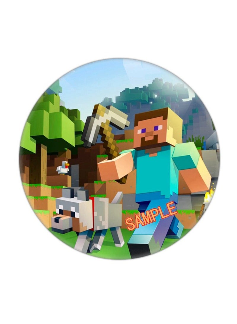 general A set of 12 minecraft badges, 75mm (frosted sunset), birthday theme party accessories accessories - Image 2