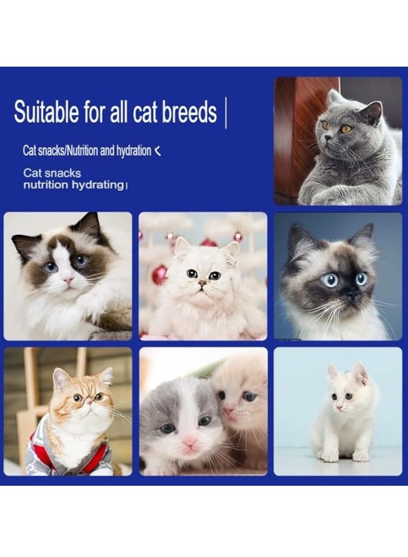 يوريفو 6 قطع من مكافآت القطط المبللة: شرائح وجبات خفيفة تفاعلية قابلة للعصر ولعق القطط بثلاث نكهات (التونة وبيض السمك، الدجاج وصفار البيض، السلمون وبيض السمك، 16 جم لكل منها) لجميع القطط (عبوة من 6 قطع، 96 جم) - Image 3