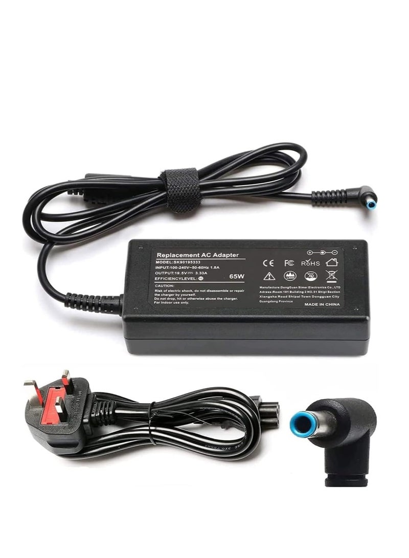 Terabyte r HP 65W 19.5V 3.33A New Replacement Laptop Computer Notebook AC Adapter Charger (4.5 X 3mm) - Image 1