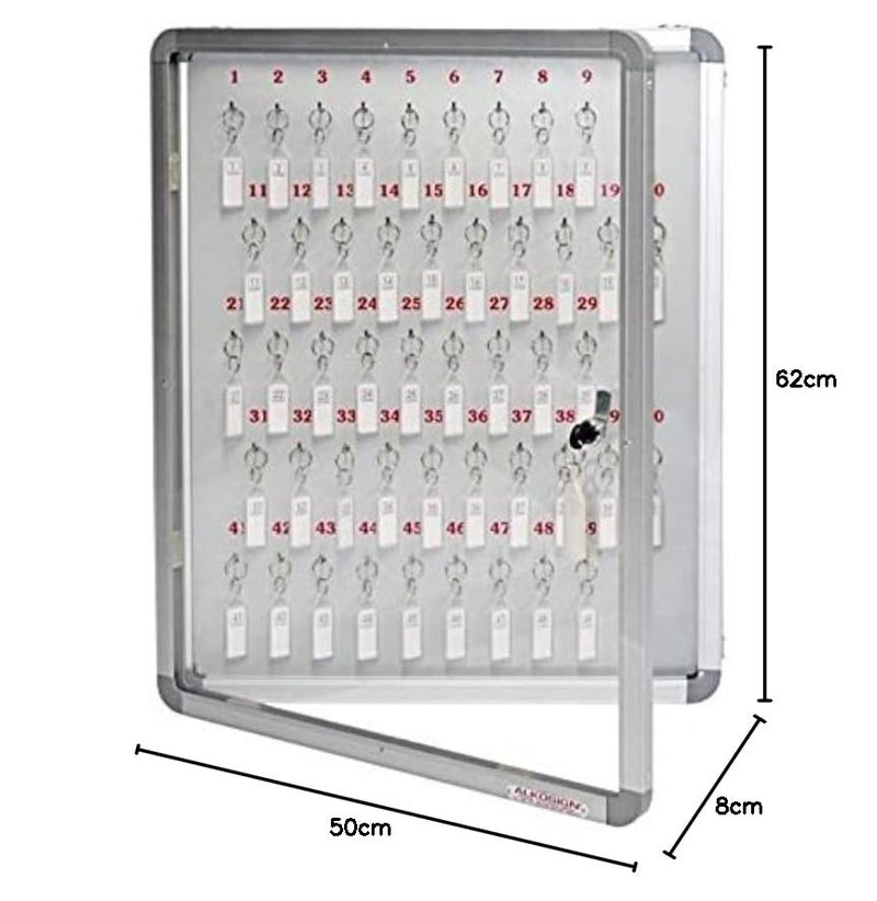 ALKOSIGN Key Cabinet 50 Key 620mm X 500mm - Image 2