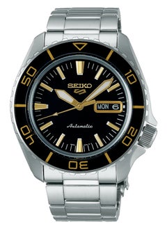 Seiko Men's New 5 Sports Black Dial Automatic Watch - SRPK99K1  - Image 1