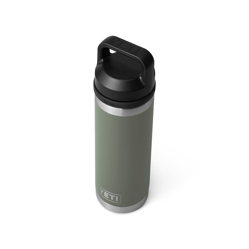 YETI Rambler 18 oz Bottle, Leakproof, Vacuum Insulated, Stainless Steel with Chug Cap, Camp Green - Image 5