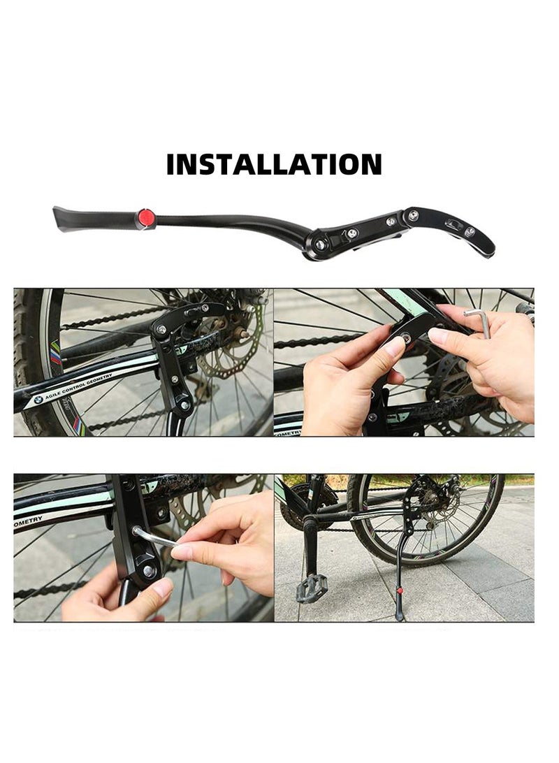 Bicycle Kickstand Aluminum Alloy Kickstand Adjustable Bike Side Stand Cycling Accessories - Image 4
