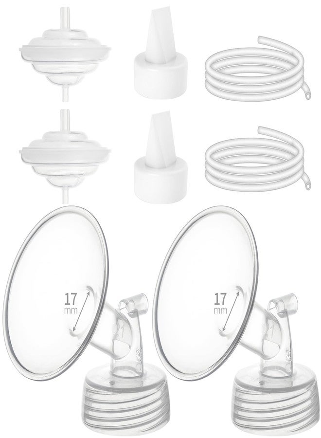 Belmikal Breastpump Parts Compatible with Spectra S1 S2 9 Plus Motif Luna Ameda MYA Cimilre 17mm Flange Valve Tube Backflow Protector Replacement Kit for Spectra Accessories/Parts - Image 1