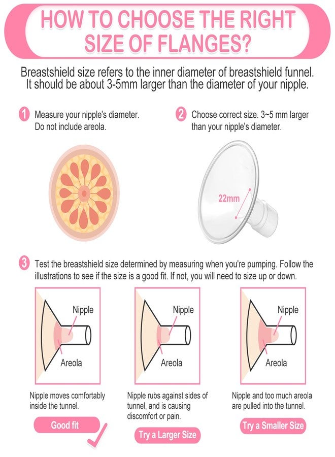 Belmikal Breastpump Parts Compatible with Spectra S1 S2 9 Plus Motif Luna Ameda MYA Cimilre 17mm Flange Valve Tube Backflow Protector Replacement Kit for Spectra Accessories/Parts - Image 5