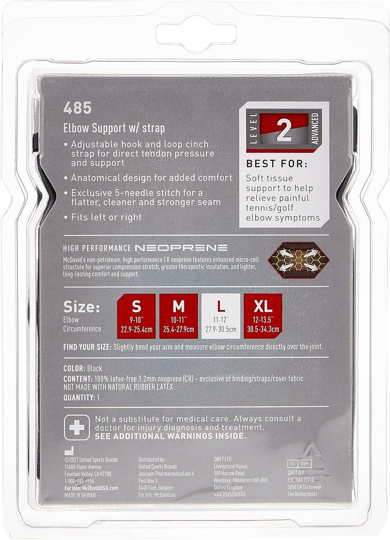 McDavid 485 Elbow Support with Strap - Image 2
