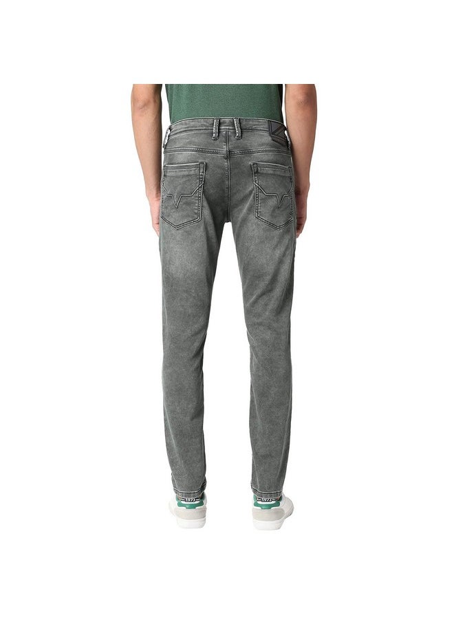 Pepe Jeans - Pepe Jeans Men's Mid Rise Slim Fit Jeans Grey Used - Image 1