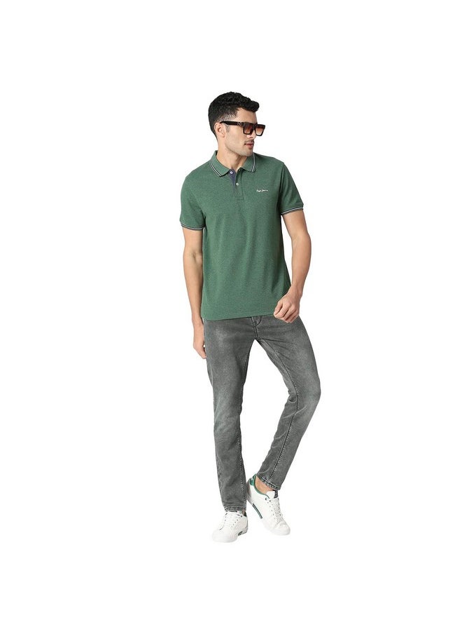 Pepe Jeans - Pepe Jeans Men's Mid Rise Slim Fit Jeans Grey Used - Image 1