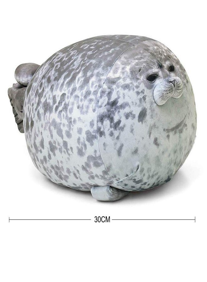 EHOTONG Cute Blob Seal Pillow, Chubby Seal Plush Hug Pillow Soft Stuffed Animal Toy (Gray,11.5") - Image 2