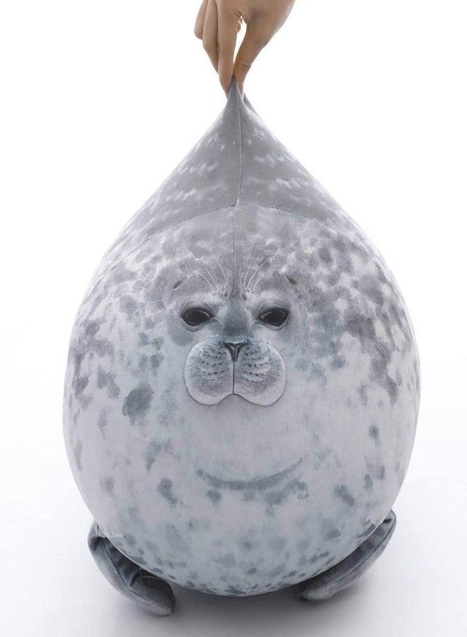 EHOTONG Cute Blob Seal Pillow, Chubby Seal Plush Hug Pillow Soft Stuffed Animal Toy (Gray,11.5") - Image 3