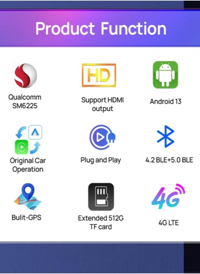 Carlinkit - 2024 CarlinKit CarPlay Ai TV Box Android 13 SDM6225 HDMI Streaming Box for Netflix Video Wireless CarPlay Android Auto 8+128 - Image 1
