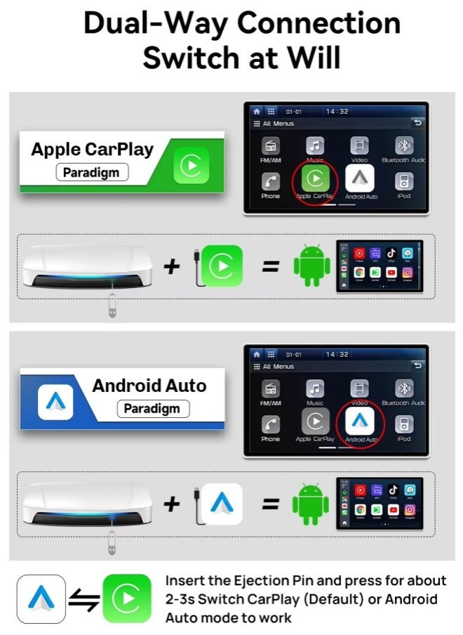 Carlinkit - 2024 CarlinKit CarPlay Ai TV Box Android 13 SDM6225 HDMI Streaming Box for Netflix Video Wireless CarPlay Android Auto 8+128 - Image 1