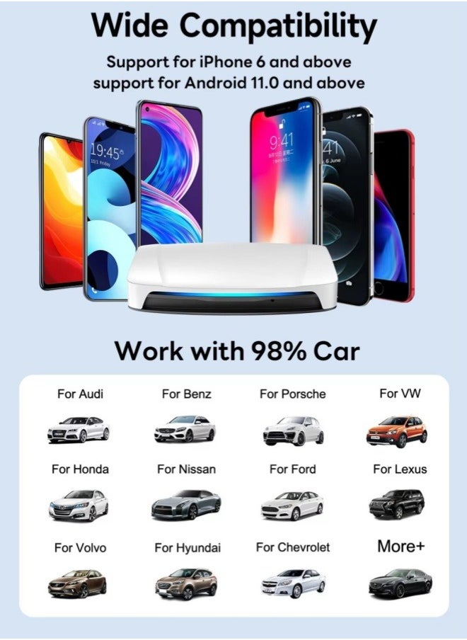 Carlinkit - 2024 CarlinKit CarPlay Ai TV Box Android 13 SDM6225 HDMI Streaming Box for Netflix Video Wireless CarPlay Android Auto 8+128 - Image 1