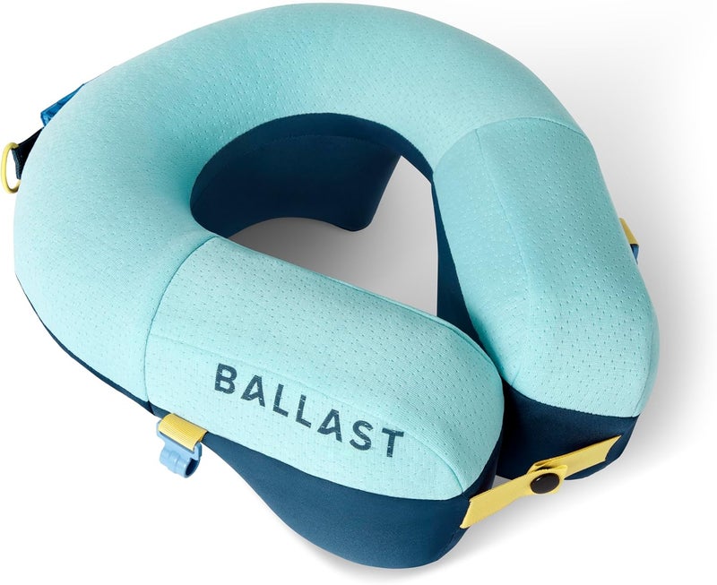 Ballast Pillow PRO - Travel Pillow, Beach Pillow, Enjoy Comfort Wherever You Go (Tropical Blue) - Image 1