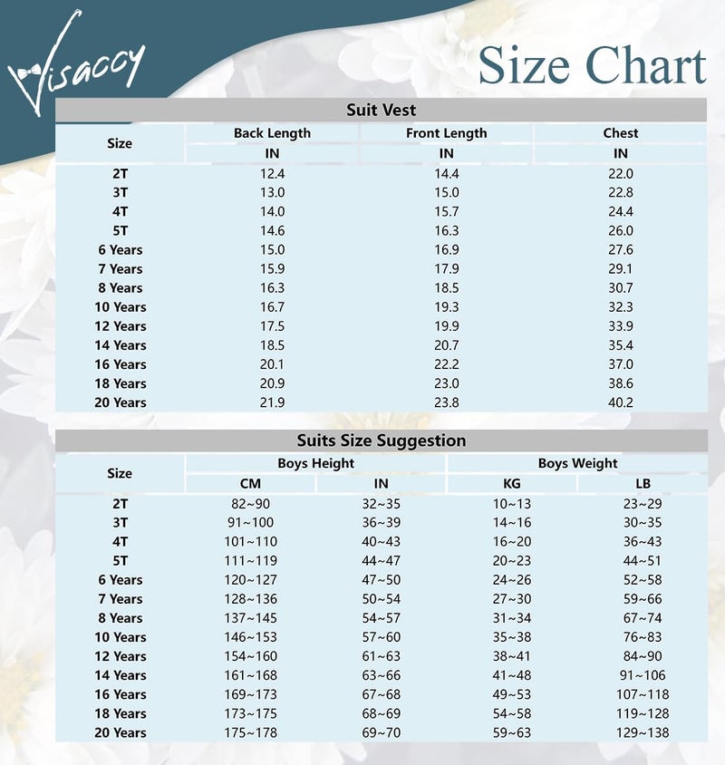 Visaccy Boys Girls Kids Vest for Little Boys Formal Suit Tuxedo Vest Black Size 2T - Image 4