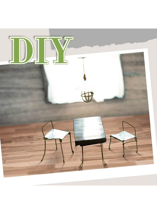 Flutesan 12 Pcs Miniature Dollhouse Wallpaper and Flooring Peel and Stick Mini DIY Self Adhesive Dollhouse Accessories 8.27 x 11.69 Inch(Natural Style) - Image 5