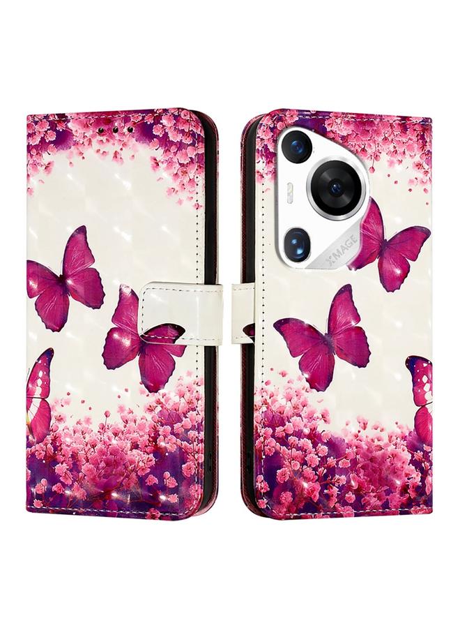S-TOP Case For Huawei Pura 70 Pro 3D Painting Horizontal Flip Leather Phone Case - Image 2
