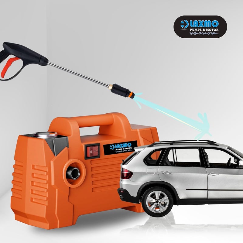 Laxmo Lxhpw90 High Pressure Car Washer Machine 1600 Watts Motor Pressure 130 Bars 8LMin Flow Rate 8 Meters Outlet Hose for Car Bike and Home Cleaning Purpose - Image 5