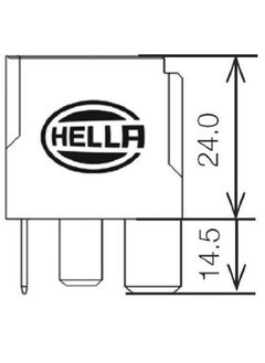 HELLA HELLA 4RA 007 793-031 Relay, main current - 12V - 4-pin connector - Wiring Diagramme: S2 - Plug  - Image 4
