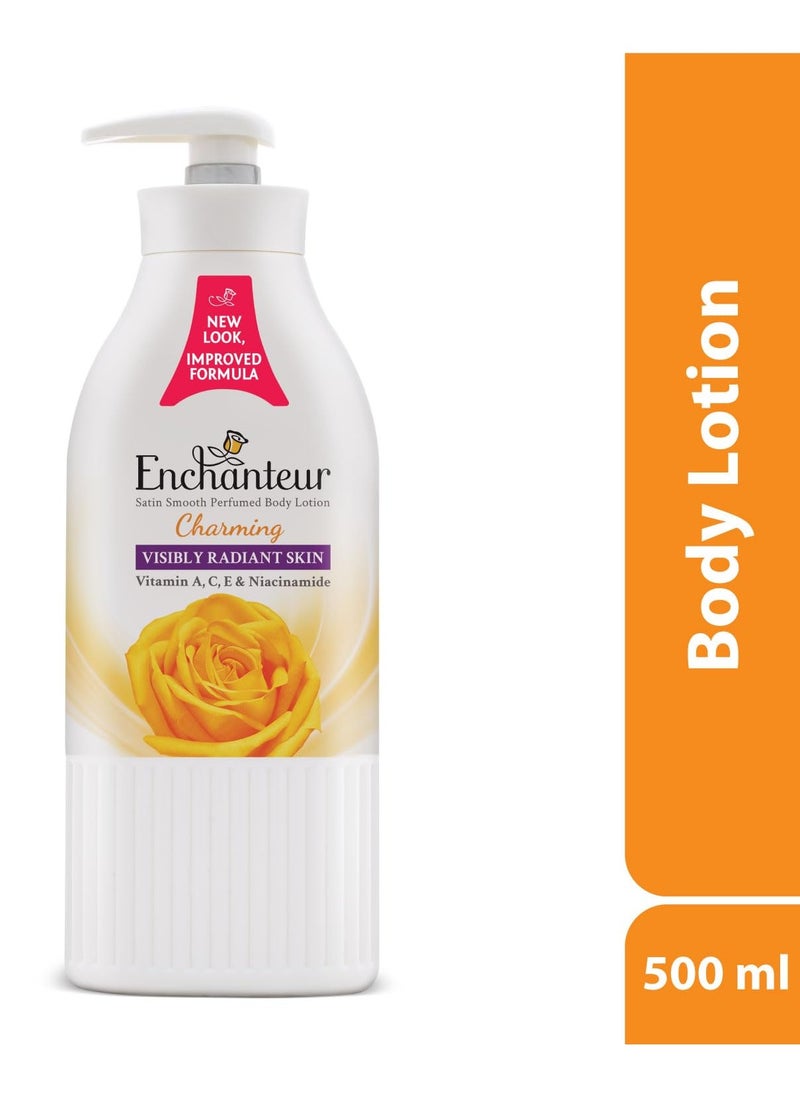 Enchanteur Moisture Satin Smooth Charming Perfumed Body Lotion 500ml  - Image 2