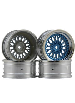 1/10 Flat Running Drift Racing Rv HSP94123 Electroplated Nylon Wheel Tire Wheel Frame Offset3-9mm-Color:6 Degrees - Electroplated Blue