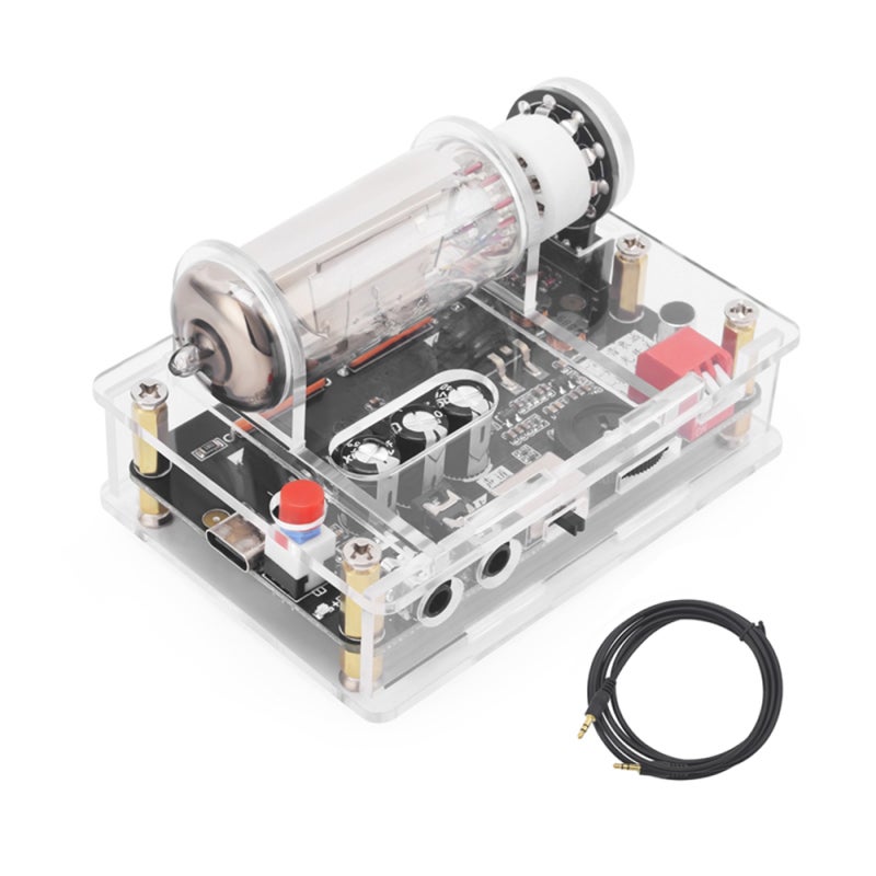 USB Low Voltage 6E2 Electronic Tube Driver Board Nostalgic VU Meter Level Indicator Board Car Music Ambient Light with Dynamic Light Adjustment Function Built-in Sound Pickup - Image 1