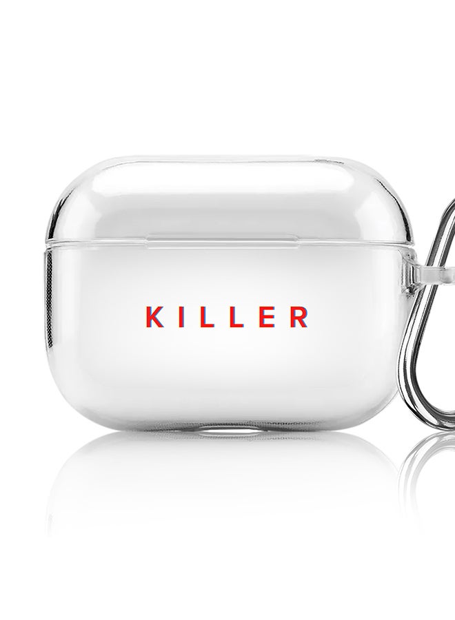 Stylizedd Classic Clear printed Case for Apple AirPods Pro 2nd Generation Thin Transparent Cover [Designed for Apple AirPods Pro 2nd Generation] - Killer - Image 1