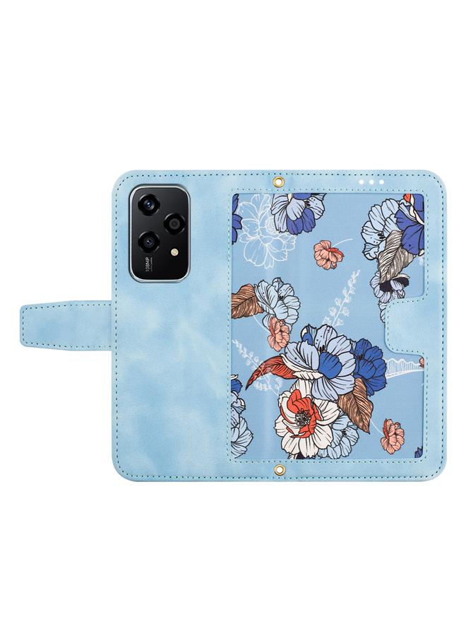 S-TOP Case For Honor 200 Lite Global Floral Pattern Leather Phone Case with Lanyard - Image 3