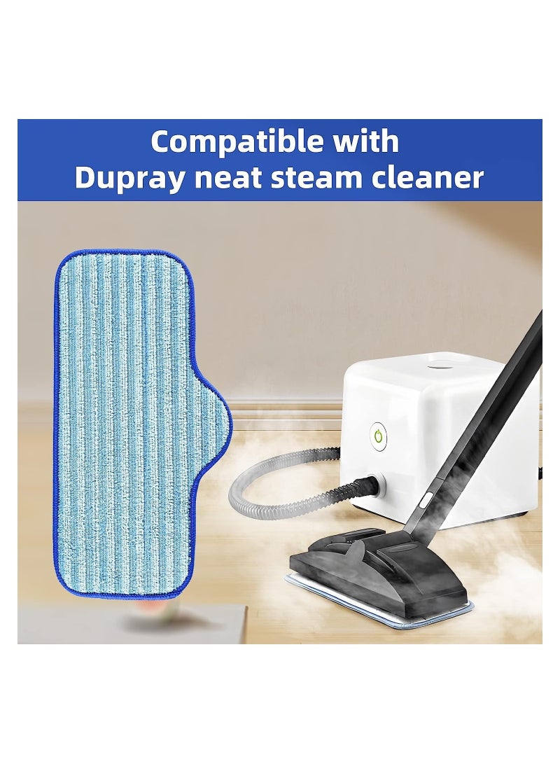 SYOSI 6 Pcs Microfiber Steam Mop Pad for Dupray Neat Steam Cleaner Reusable and Machine Washable Designed for Multiple Surfaces Effectively Clean Hardwood Tile Stone Floors - Image 2