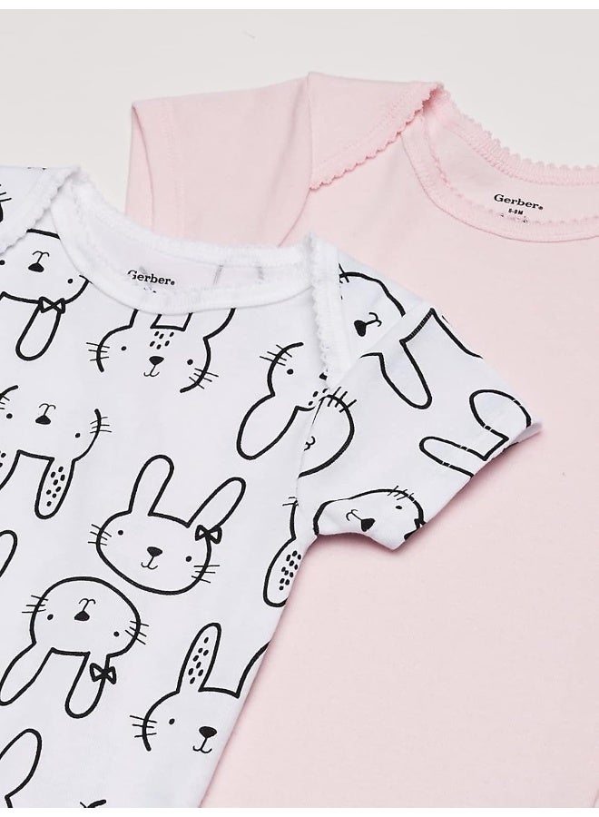 Gerber Gerber Baby Girls' 8-Pack Short Sleeve Bodysuits  - Image 4