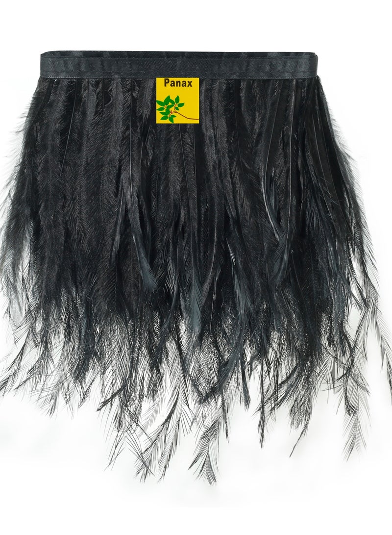 PanaX Goose Feather Fringe Trim 14-22 cm, 2.5 yard  - Image 1