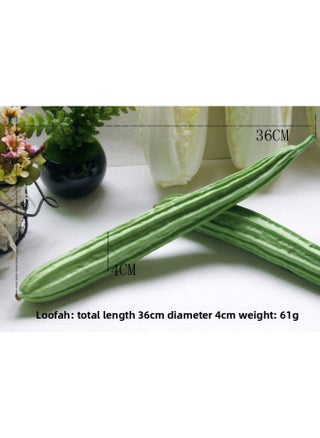 Suitable For Simulation Fake Fruit Vegetable Soft Glue Size Bitter Cucumber Cucumber Eggplant Model Kitchen Decoration Home Pendulum-Color:Luffa - pzsku/Z9A0DBB62A66FE067840CZ/45/1745598690/b1dbe959-18b3-4c36-b0c2-82bb9296b560