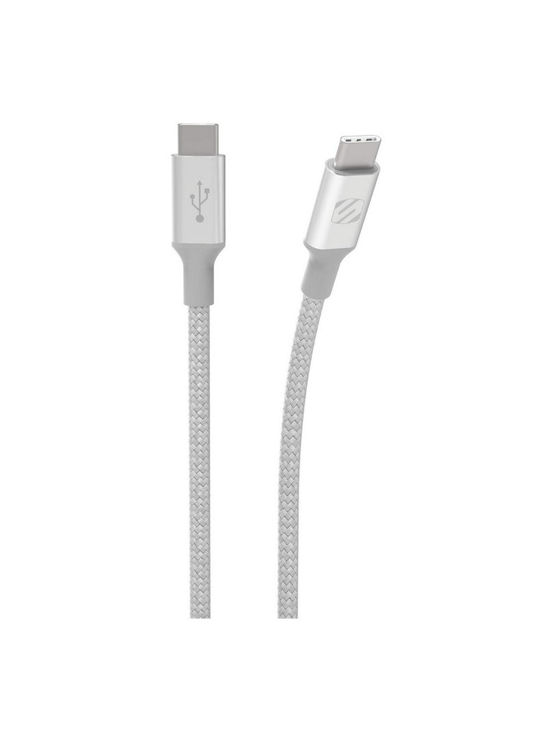 SCOSCHE BRAIDED DUAL USB-C CHARGE & SYNC CABLE - Image 1