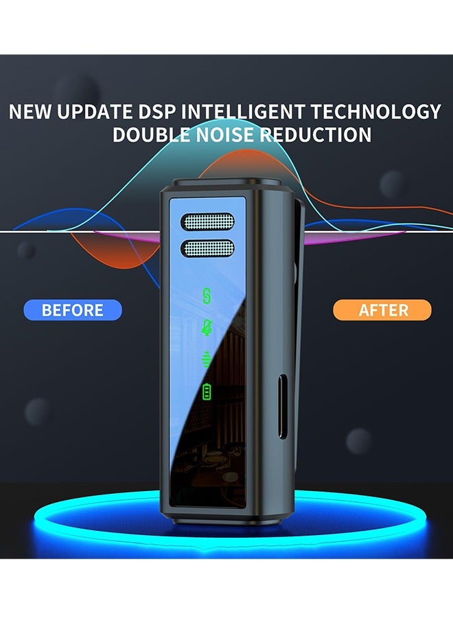 Wireless Lavalier Microphone with Noise Cancellation: With Charging Case Dual-channel 60m Range ,2  in 1 Type-C Port & Lightning Port , Mini Microphone for Mobile Video Recording/Vlog Interview/YouTube/ TikTok/ Online Classroom, Compatible with iPhone16/15/14/13/Samsung/ Huawei /Laptop/iPad/Android Phone(Black) ﻿ - Image 2