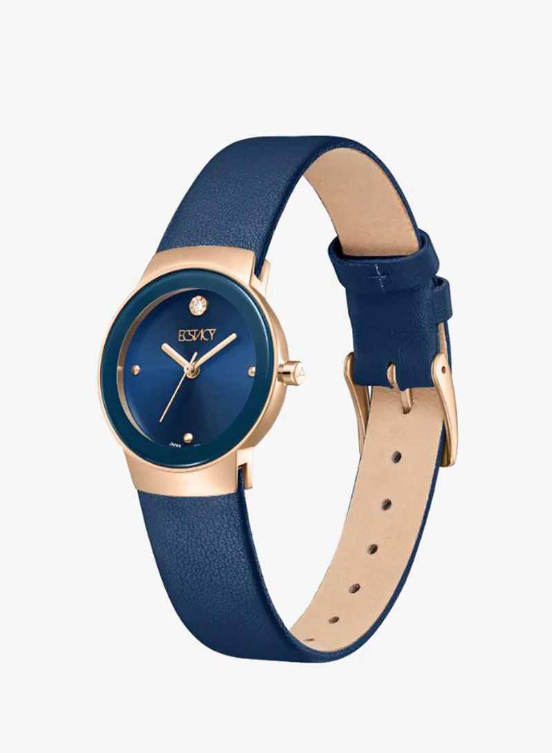 Ecstacy Women's Leather Analog Watch E25505-RLNN - 26mm mm