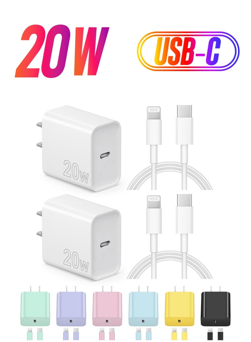ELTRAZONE "20W USB-C Wall Charger with 6FT Super Fast Charging Cable – Compatible with iPhone 14/14 Pro Max, 13/13 Pro, 12/12 Pro, 11, and iPad"  - Image 1