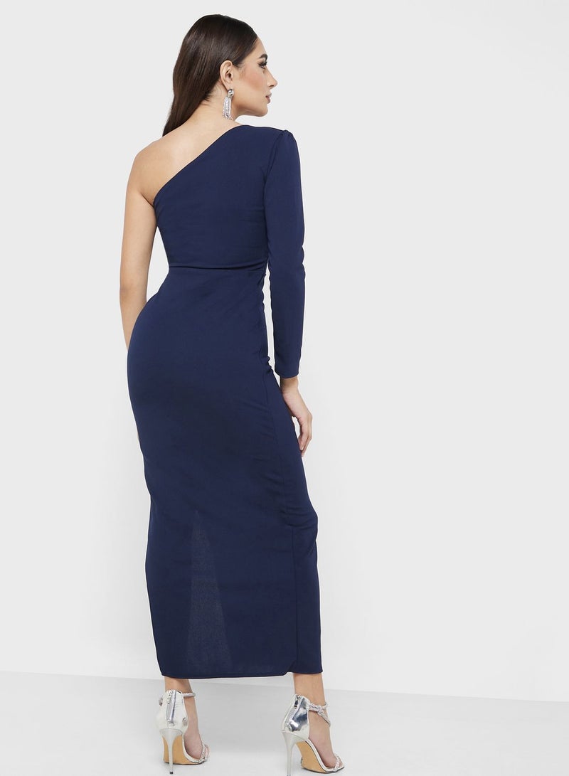 Ella Limited Edition One-Shoulder Midi Dress  - Image 2