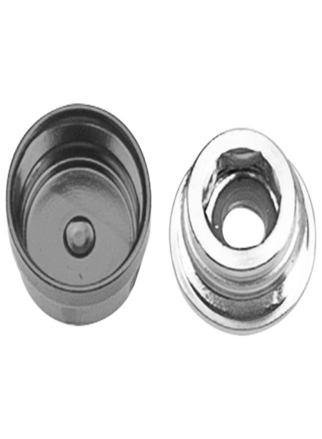 Vgoohobby M4 Wheel Hub Caps Wheel Rim Center Nut Cover Compatible with Traxxas TRX4 TRX6 Axial SCX10 90046 Redcat Gen8 Tamiya 1/10 RC Crawler Car (Titanium) - Image 3