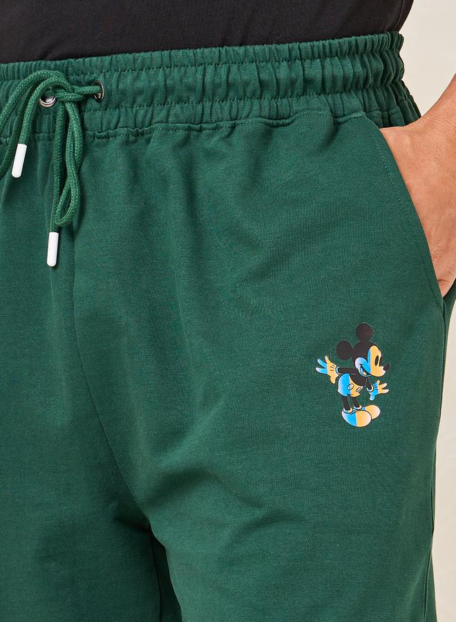 Styli Mickey Mouse Print Pocket Placement Print Oversized Joggers  - Image 3