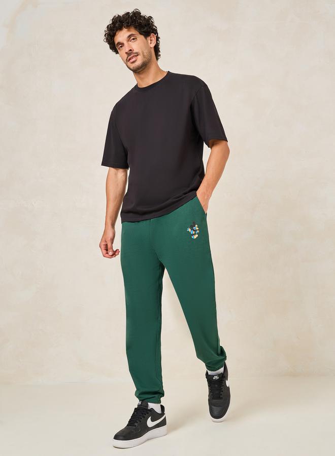 Styli Mickey Mouse Print Pocket Placement Print Oversized Joggers  - Image 2