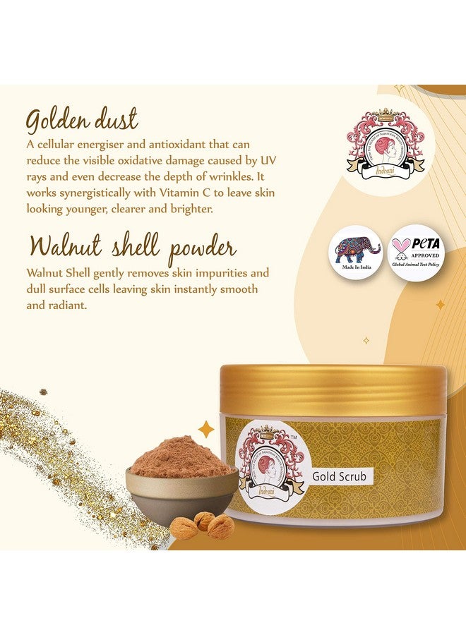 Indrani Cosmetics Indrani Gold Scrub 300 Gm - Image 2