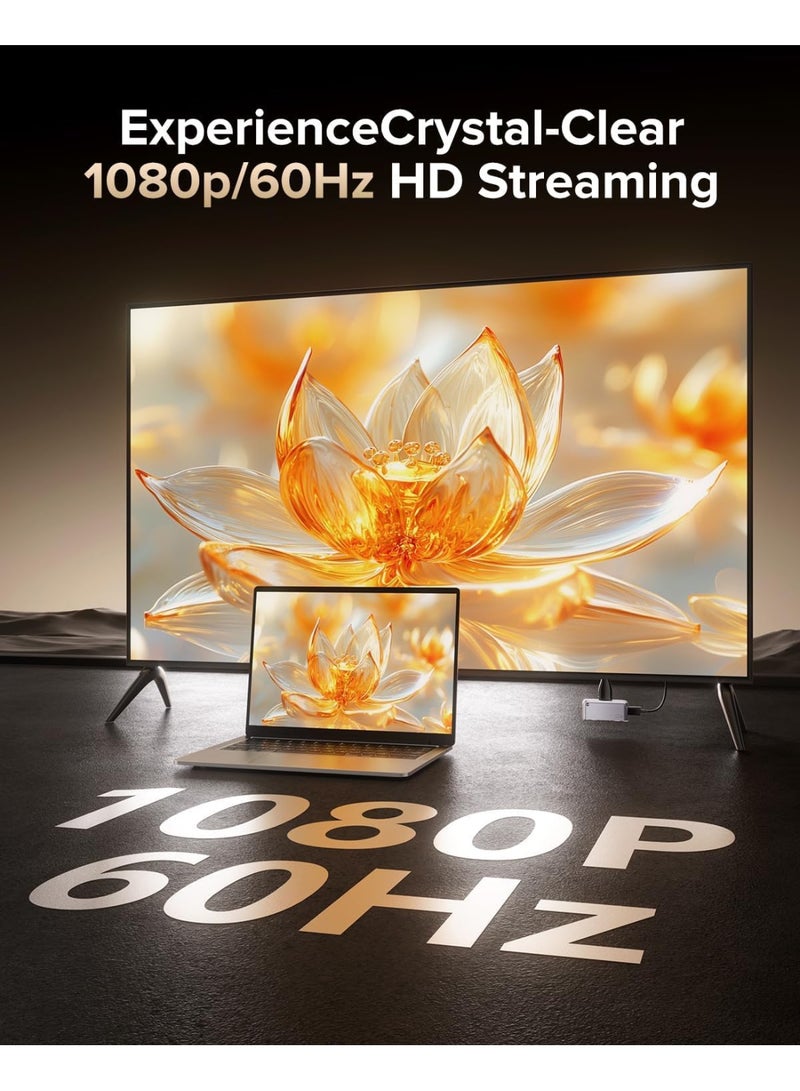 لانو جهاز إرسال واستقبال HDMI لاسلكي من النوع C مُحسّن S850، 50 مترًا، مدخل فك تشفير فائق الدقة 4K بدقة 1080 بكسل عند 60 هرتز، توصيل وتشغيل 5G+2.4G وصوت للهاتف/الجهاز اللوحي/الكمبيوتر المحمول/الكمبيوتر الشخصي إلى الشاشة/جهاز العرض/صندوق التلفزيون - Image 5