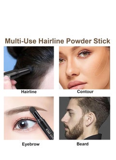 lakerain Hairline Powder Stick for Thinning Hair, Black Root Concealer for Bald Spots & Hair Loss, Waterproof & Smudge-Proof Hair Filler, Quick Touch Up for Gray Roots, Instant Hairline Shadow 10g  - Image 2
