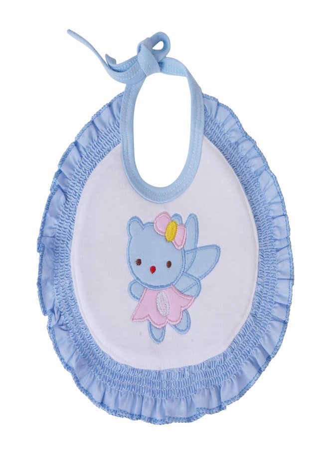 Lala Maneet Bibs for Baby Frill0 to 12 Month Babies Feeding Infants and Toddlers Pack of 3 | Cotton No Waterpoof Baby Bibs, Ultra Soft Skin Friendly, Baby Bibs Assorted Colour - Image 5