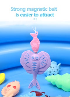 GROIC Magnetic Fishing Toys for Kids,Fishing Game Pool Toys for Kiddie Pool with 2 Fishing Pole and 44 Fishes,Toddlers Pool Toys, Fishing Toy, Outdoor Fishing Bath Toy,Stem Toy  - Image 3