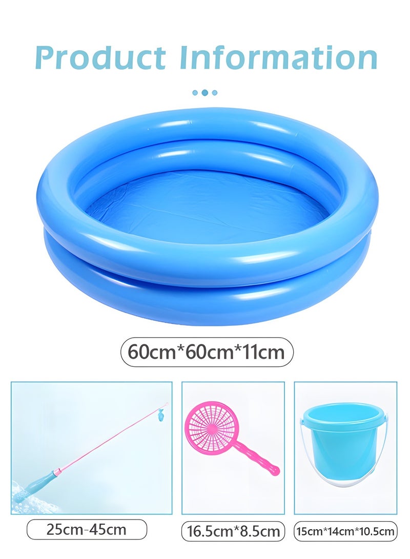 GROIC Magnetic Fishing Toys for Kids,Fishing Game Pool Toys for Kiddie Pool with 2 Fishing Pole and 44 Fishes,Toddlers Pool Toys, Fishing Toy, Outdoor Fishing Bath Toy,Stem Toy  - Image 4