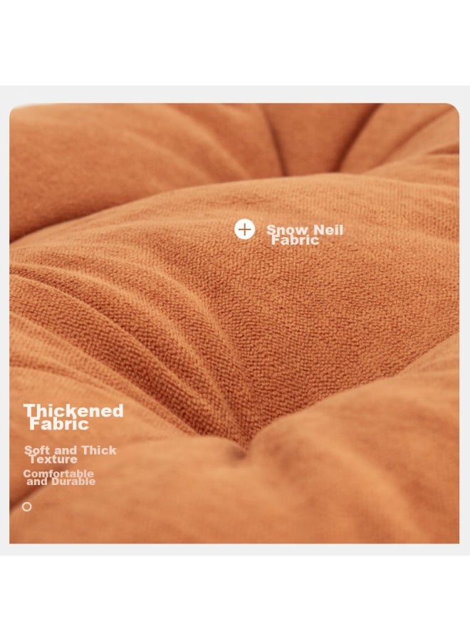 Foojo Thickened 3d Seat Cushion, 8cm Height-increasing Chair Pad, Non-pilling Tatami Window Seat Cushion, 40*40cm Orange - Image 4