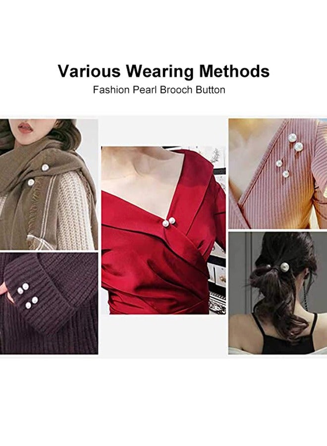 GUSGU لؤلؤة اصطناعيّة بروش برهان مكشوف طوق أمان دبوس كنزة شال مشبك , مناسبة لأنّ إناث بنت عرس حزب زخرفة , 3 أسلوب - Image 4